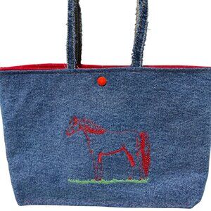 Bible book  horse tote